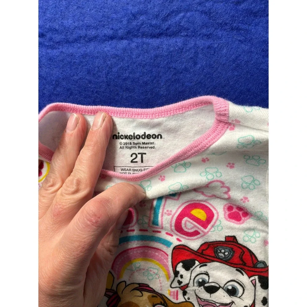 Paw Patrol Toddler Nickelodeon Jacket and Pajama Tops 3pc‎ Set 2T Multicolor
